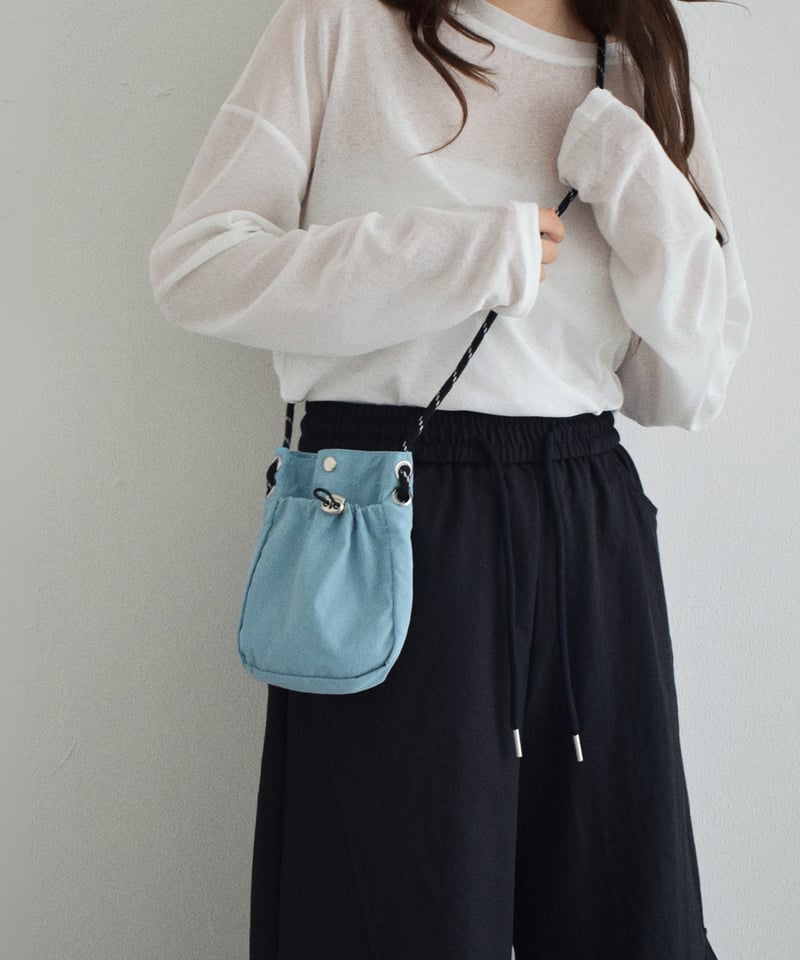 新品　　　　バジュラ‼️    確認用 mb-bag2-02673 撥水 パラコード ミニ ポシェット エクリュ ベージュ