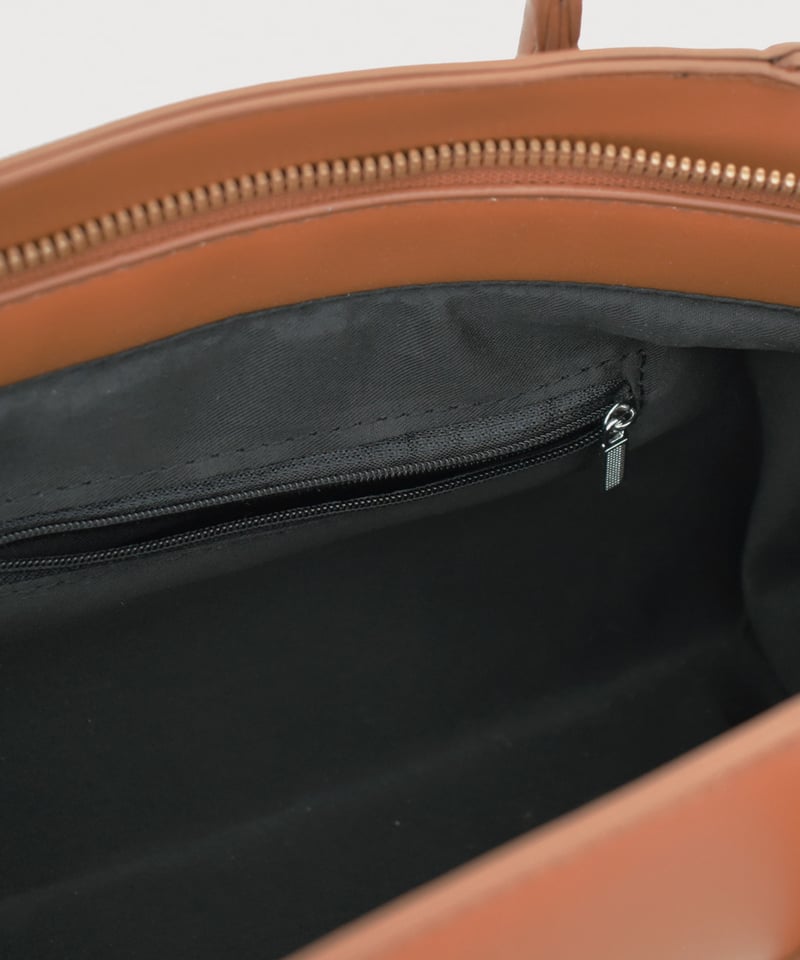 bag2-02670 フェイクレザー トート バッグ キャメル ブラウン ブラック