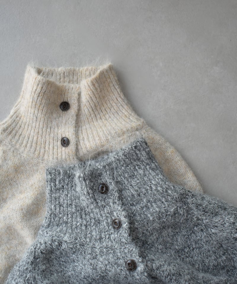 Randy 2way プレイドニットトップス ベージュ Randy 2way プレイドニットトップス ベージュ - メルカリ