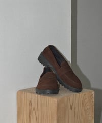 shoes-02174　スエードローファー　ブラウン