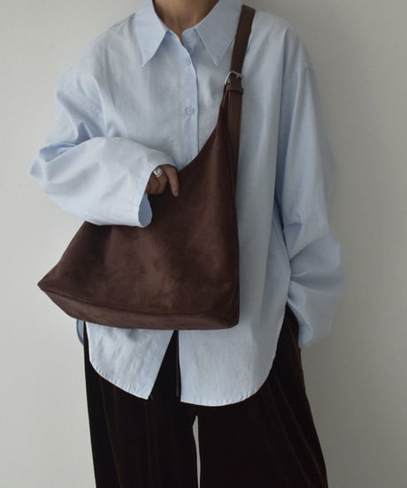bag2-02667　フェイクスエード ワンハンドルバッグ　キャメル　ダークブラウン　ブラック