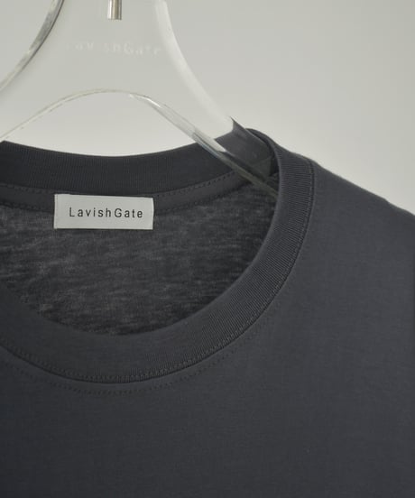 nh-tops-02565　オーバーサイズ ロングスリーブTシャツ　ホワイト　ベージュ　チャコール　ブラック