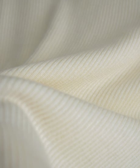 nh-knit-02230　モックネック フレンチスリーブニット　エクリュ　グレージュ　ブラック