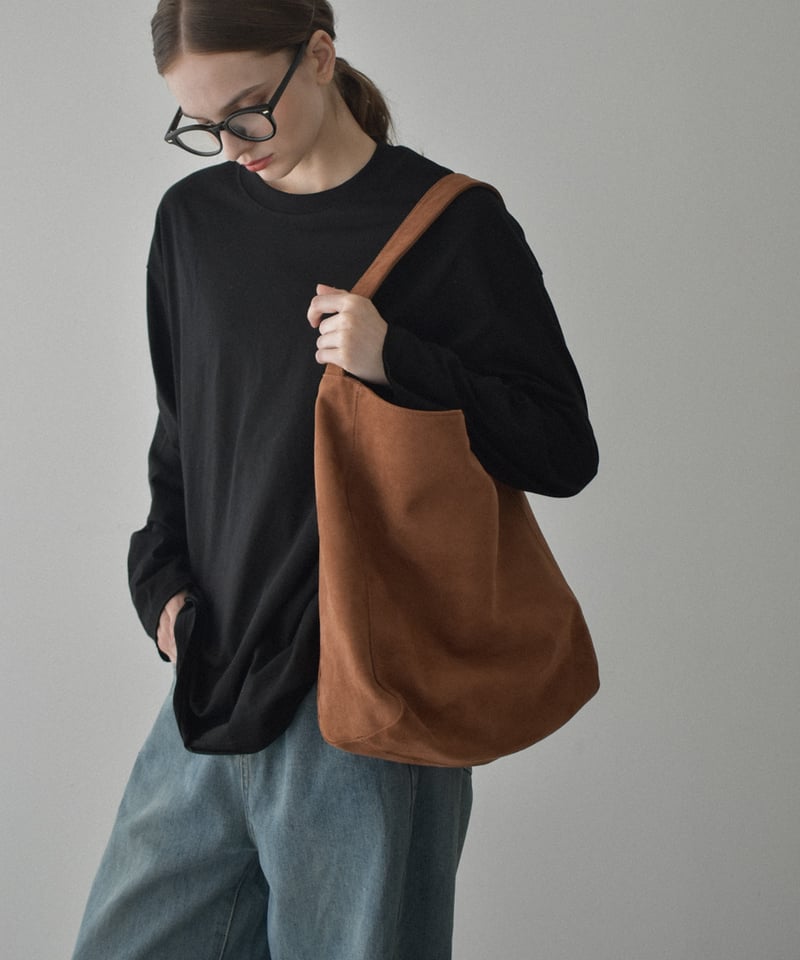 bag2-02658 フェイクスエード ワンショルダー バッグ ベージュ