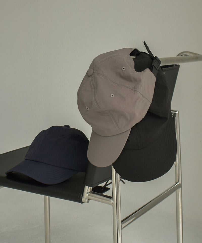 mb-beach-02021 撥水 ナイロン ビーチキャップ チャコール