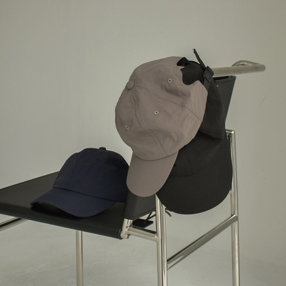 Our legacy グレー ピーチ ナイロン キャップ OUR LEGACY ナイロン