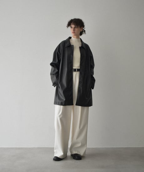 LavishGate ワイドスリーブスタンドカラーミディコート coat-02056 ワイドスリーブ スタンドカラー ミディコート