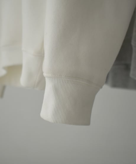 tops-02516　裏起毛 スウェット フーディ　ホワイト　グレー　ブラック