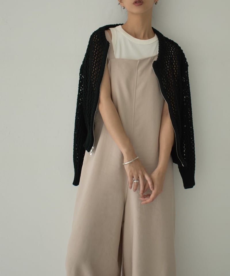 mametomo様オーダーページ【ルウンペ4】 onepiece-02084 アシンメトリー デザイン サロペット ベージュ