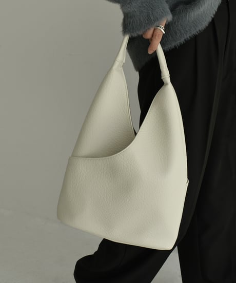 bag2-02640　ワンハンドルバッグ　オフホワイト　ブラック