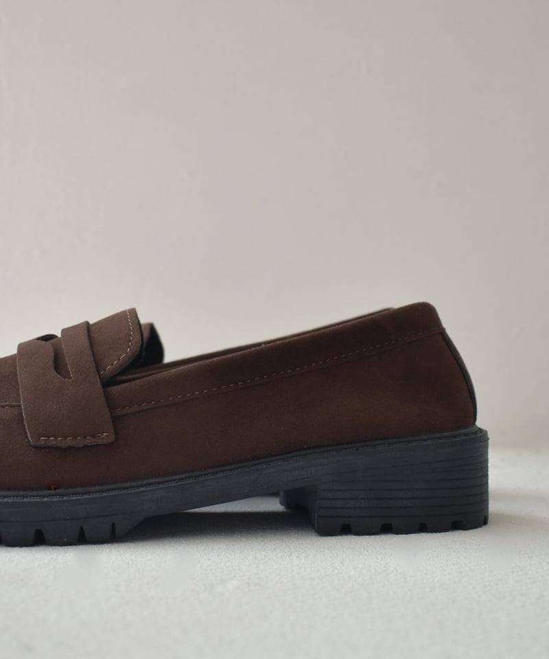 shoes-02174 スエードローファー ブラウン | L a v i s h G a t e