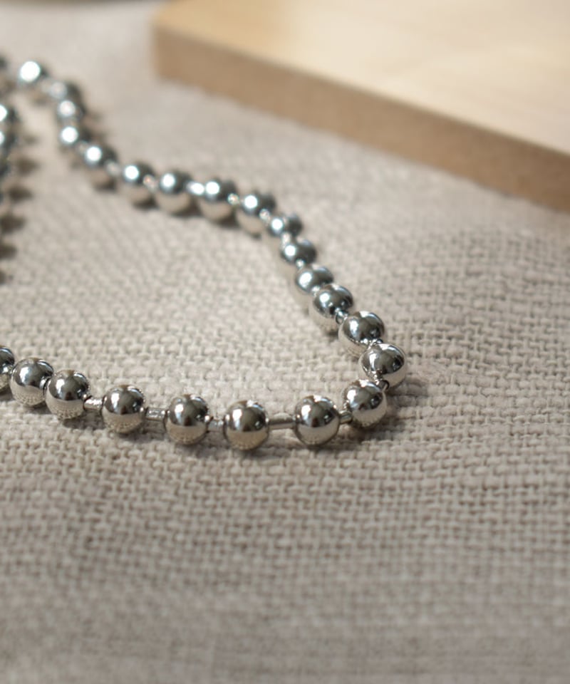 mb-necklace2-02033 日本製 ボールチェーン ネックレス 5mm玉 mb-necklace2-02033 日本製 ボールチェーン ネックレス 5mm玉