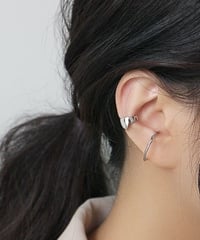 mb-earcuff-02005　SV925　イヤーカフ　大小同色2個セット　シルバー925　シルバー　ゴールド