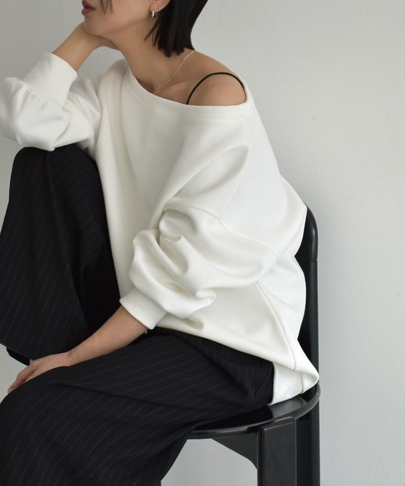 オフショルダー ホワイト トップス リフ Riff オフショルニット オフショルダー セーター Tシャツ