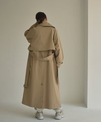 coat-13006　撥水 トレンチコート　ベージュ