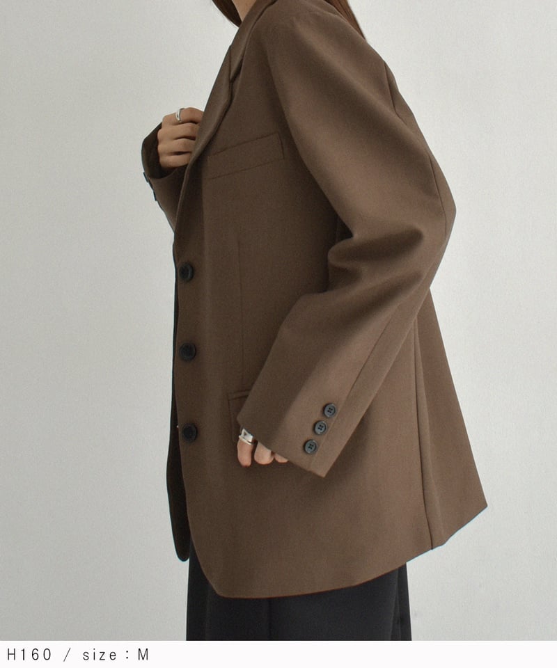 jacket-02023 3button テーラードジャケット ブラウン | L a v i