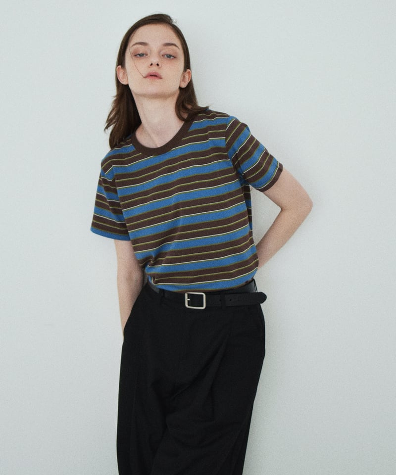 7月下旬～8月上旬入荷分 予約販売 nh-tops-02615 マルチボーダー T