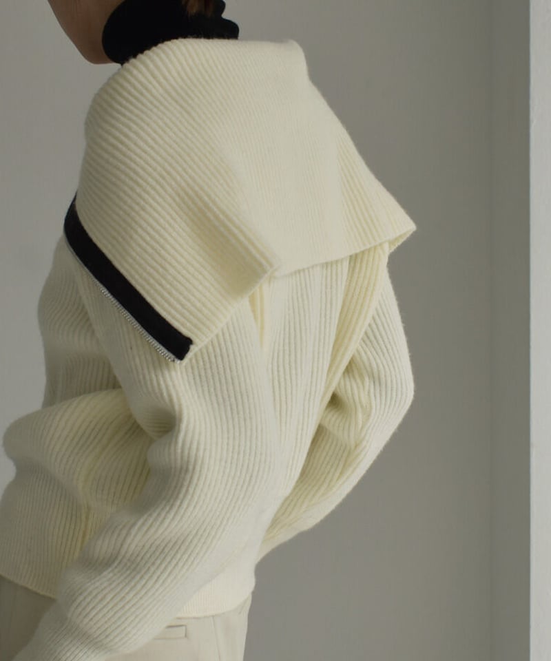 IENA - ella selectshop セーラーカラーニット　ビックカラー　グレー セーラーカラーニットトップス ［Soiunique］ 通販【ニッセン】