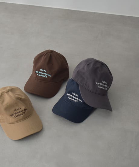 nh-cap-02064　メッセージキャップ　ベージュ　ブラウン　チャコール　ネイビー
