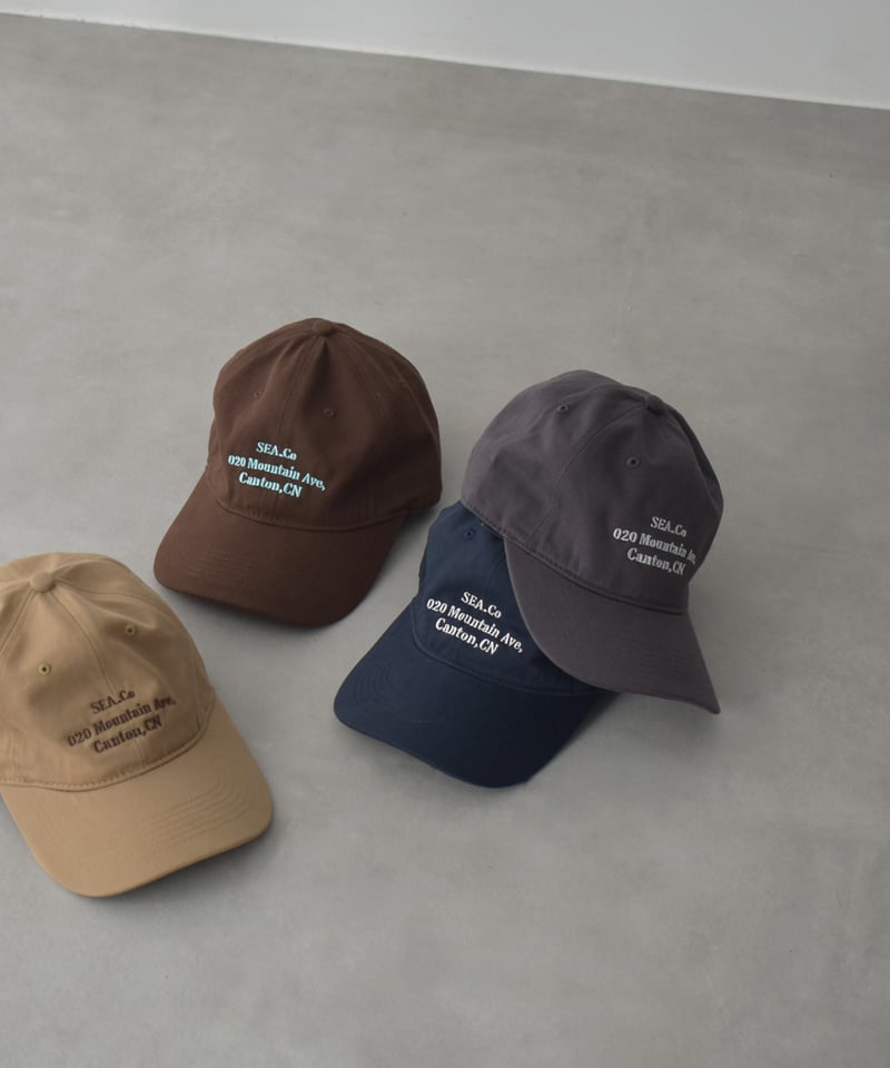 nh-cap-02064 メッセージキャップ ベージュ ブラウン チャコール