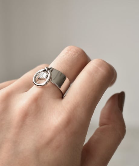 mb-ring2-02085　SV925　リングデザインワイドリング　シルバー925