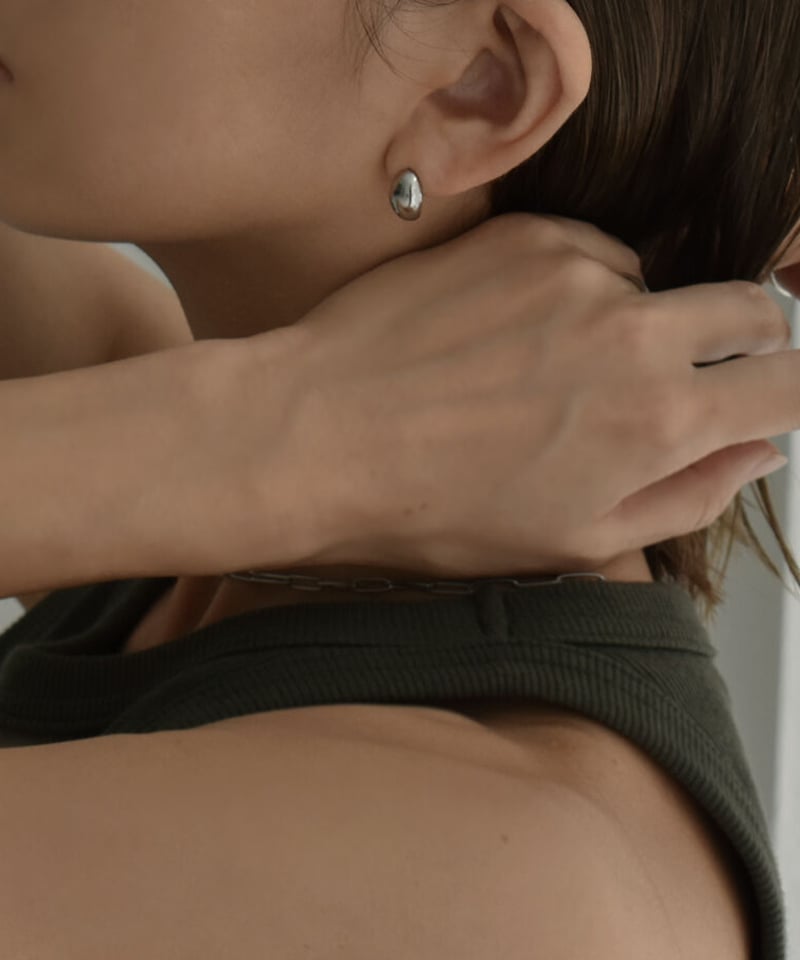 mb-pierce2-02446 ステンレス ドロップピアス シルバー ゴールド | L a