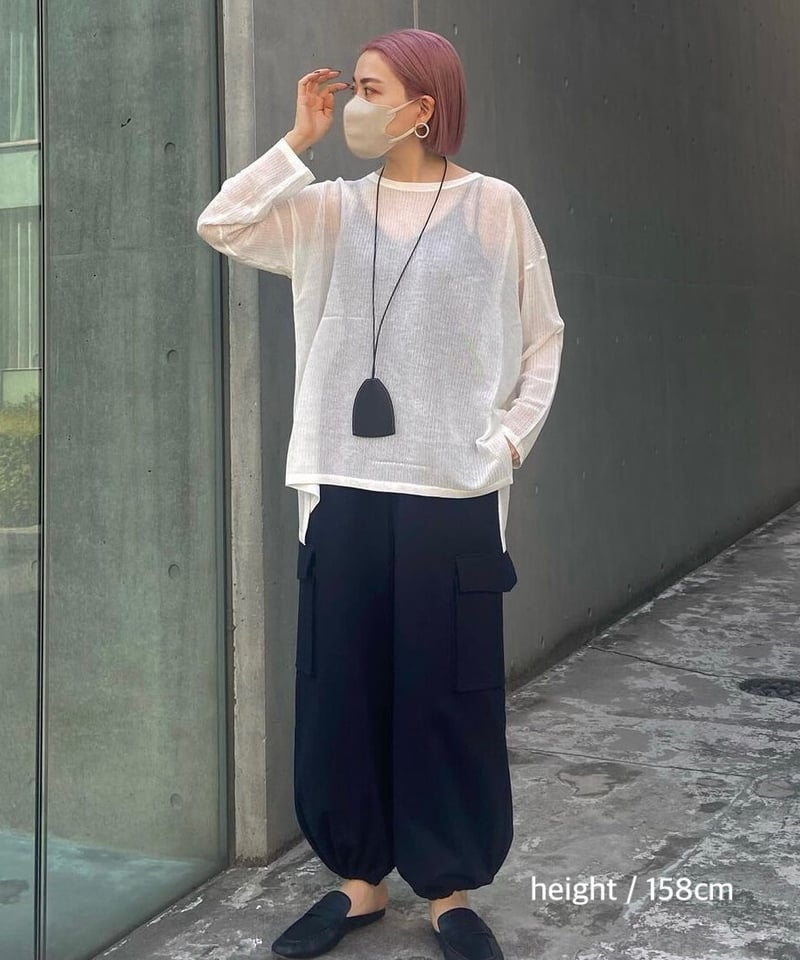 mb-necklace2-02068 牛革 レザーキークロシェットネックレス ブラック