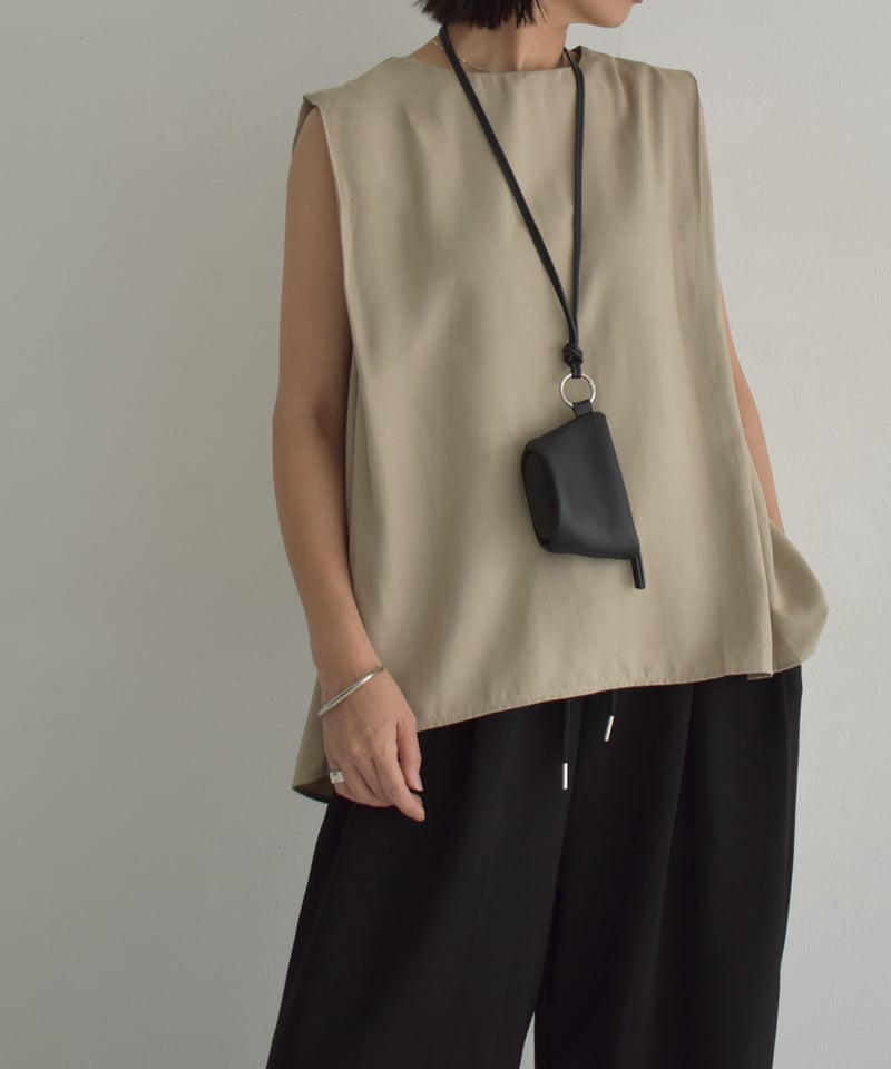 tops-12013 ショルダータック ノースリーブ トップス 《セットアップ