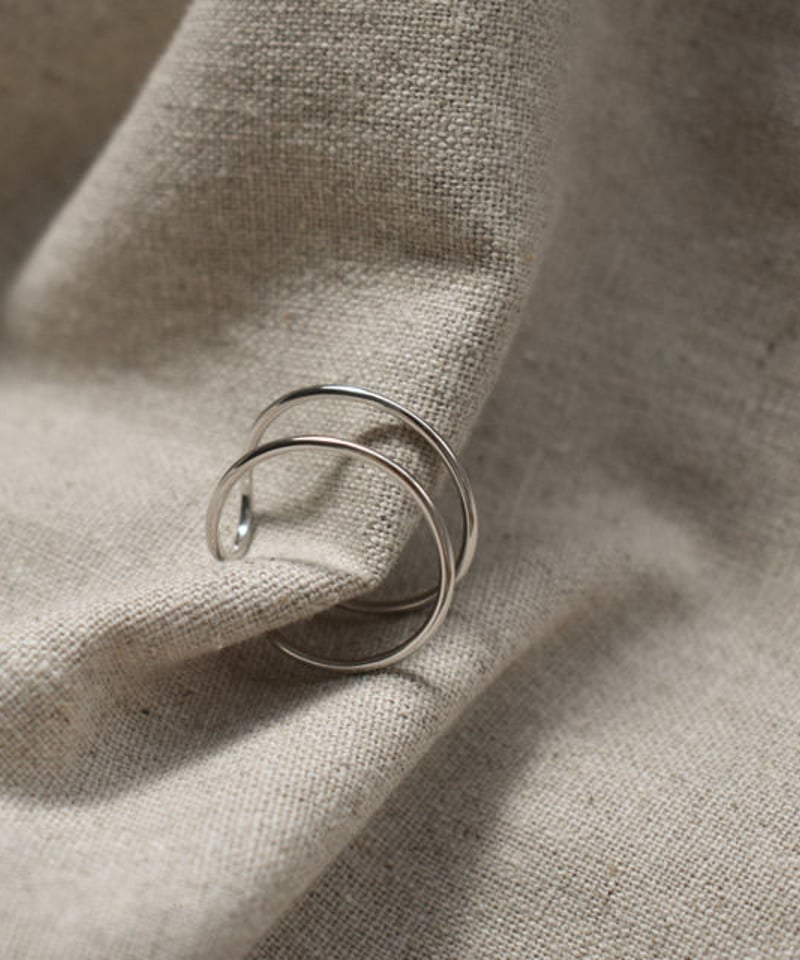 mb-earcuff-02007 SV925 2連イヤーカフ シルバー925 | L a v