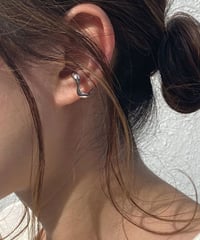 mb-earcuff-02012　SV925　ウェーブ イヤーカフ　シルバー925  ゴールド