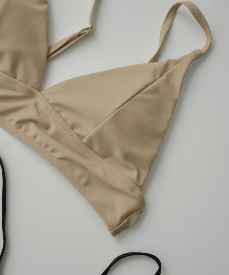 nh-swim-02463 アンダーベルト ビキニ スイムトップス モカベージュ