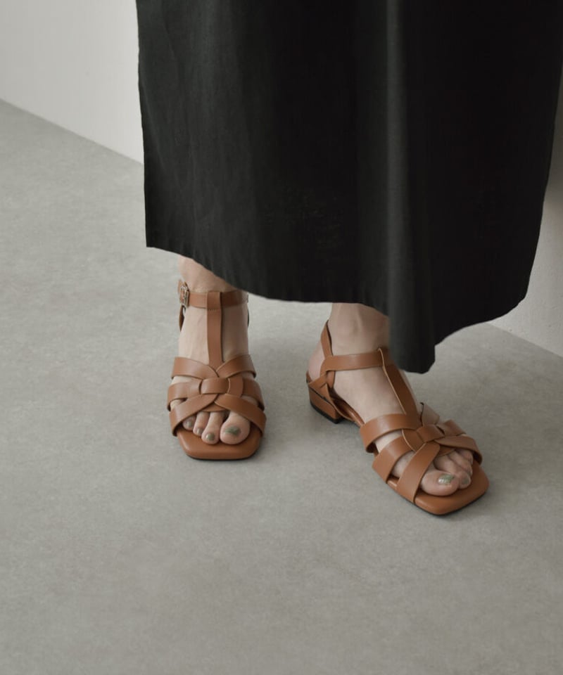 shoes-02154 ストラップ グルカサンダル エクリュ ブラウン shoes-02154 ストラップ グルカサンダル エクリュ ブラウン