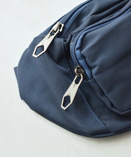nh-bag2-02681U　フロントポケット ウエストポーチ　ベージュ　ネイビー　ブラック