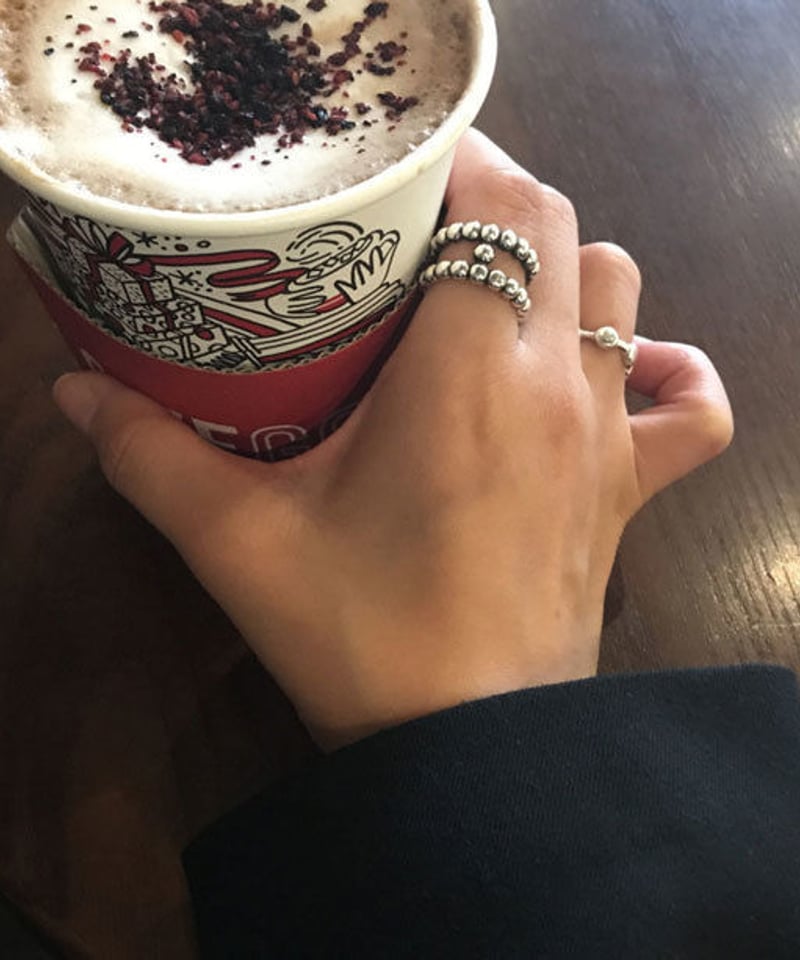 mb-ring2-02035 SV925 シルバーボールリング シルバー925 | L a