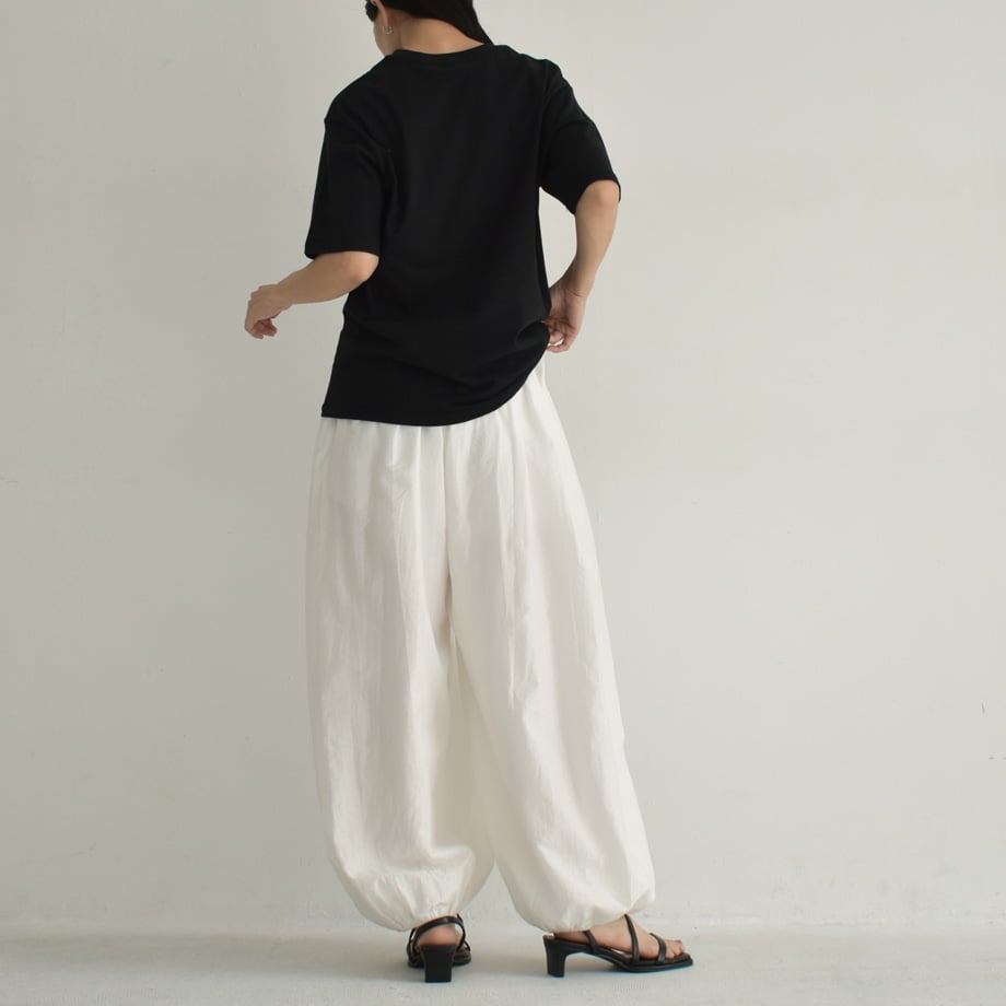 nh-tops-02505 オーバーサイズ フォトTシャツ ホワイト クリーム