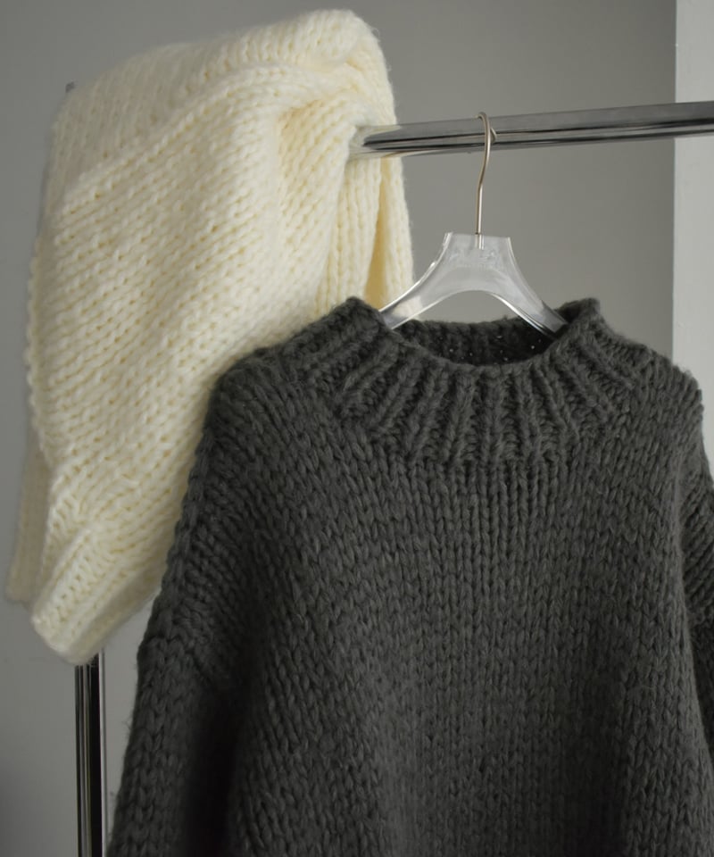 【新品未使用】メゾンエウレカ　ローゲージニット　PLATINGSWEATER 新品未使用】メゾンエウレカ ローゲージニット PLATINGSWEATER