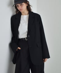 jacket-02029　オーバーサイズ テーラード ジャケット　ブラック