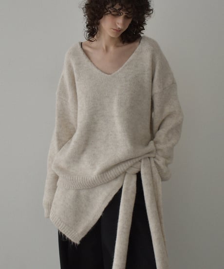 knit-02359　ショルダーニット セット　ベージュ　ライトグレー　ブラウン