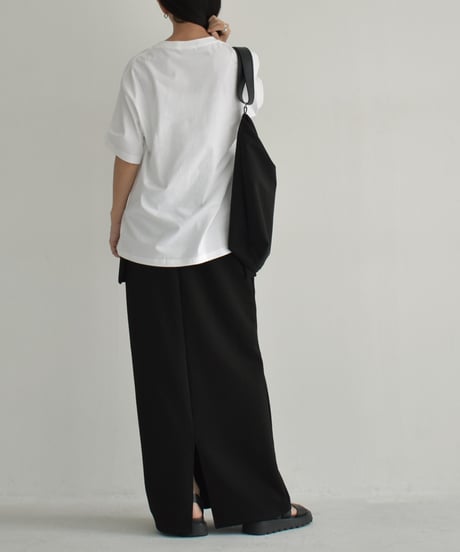 nh-tops-02505　オーバーサイズ フォトTシャツ　ホワイト　クリーム　ブラック