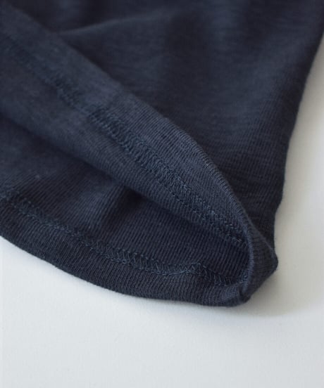 nh-tops-02625　ヘンリーネック コンパクトTee　オフホワイト　グレー　ネイビー