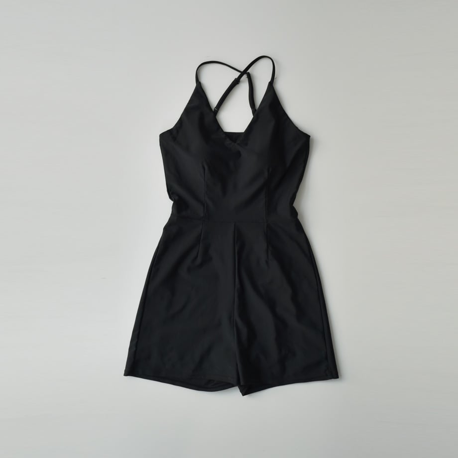 【新品未使用】Lavish Gate オールインワン スイムウェア swim-05001 日本製 オールインワン スイムウェア 水着 ブラック | L