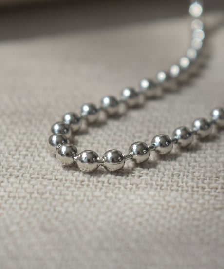 mb-necklace2-02034　日本製　ボールチェーン ネックレス　4mm玉　ロングタイプ　☆WA04