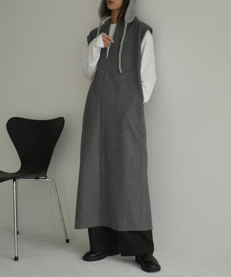 onepiece-04070 日本製 ウールタッチ メルトンワンピース onepiece-04070 日本製 ウールタッチ メルトンワンピース