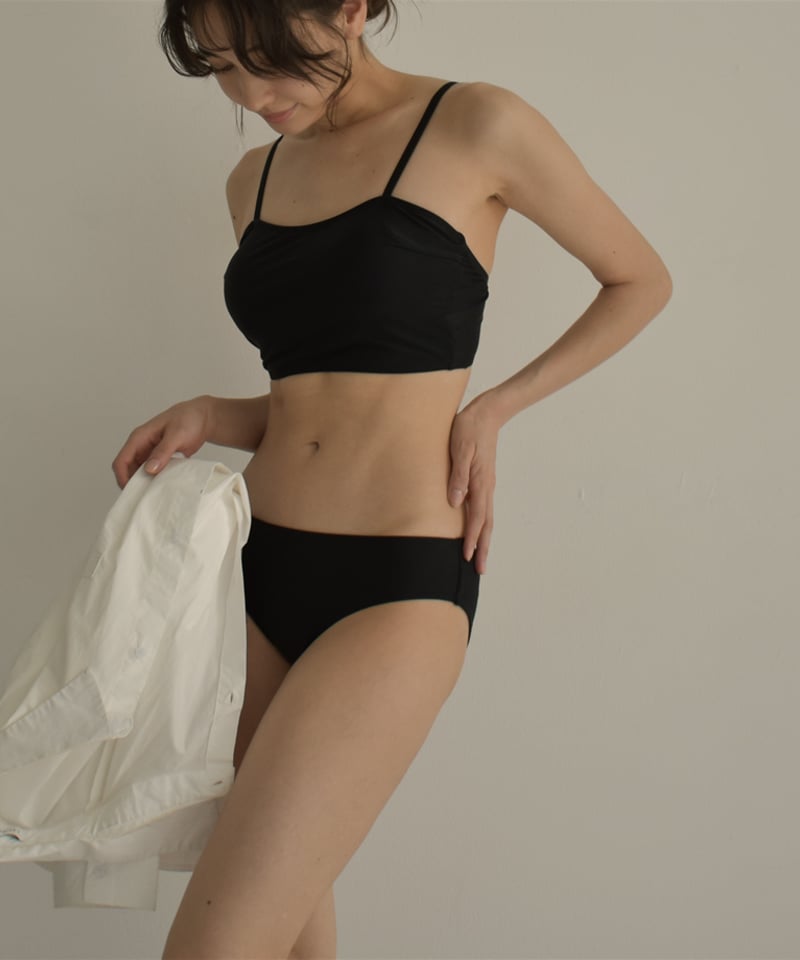 nh-swim-02460 バンドゥ スイムトップス ホワイト ブラック | L a v i