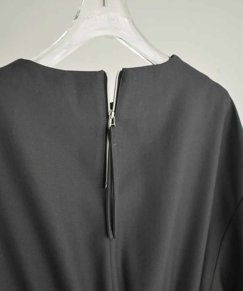 onepiece-12013 ウエストベルト ワンピース グレー ブラック | L a v i