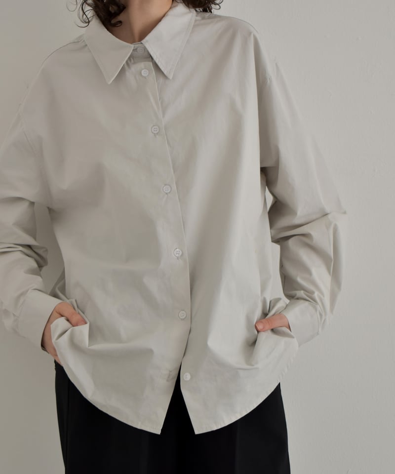 argue＊オフショルコットンシャツ 別注TWIST WOOL GAUZE SHORT SLEEVE SHIRT | ATON
