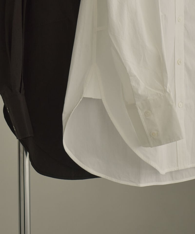 kudos/ラバーコーティング/長袖シャツ/2/コットン/ホワイト 100/2 broad regular collar shirt (White) – SabiN