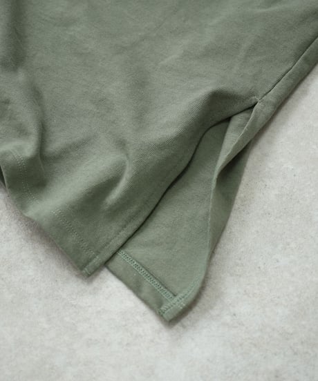 nh-kidsonepiece-04001　日本製　キッズ　スリットスリーブ　Ｔシャツワンピース　チャコール　ピスタチオ　110cm　120cm　130cm