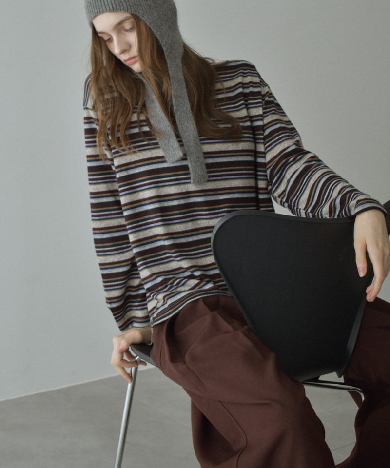 【Rio】machatt マチャット ボーダードッキングプルオーバー Rio】machatt マチャット ボーダードッキングプルオーバー