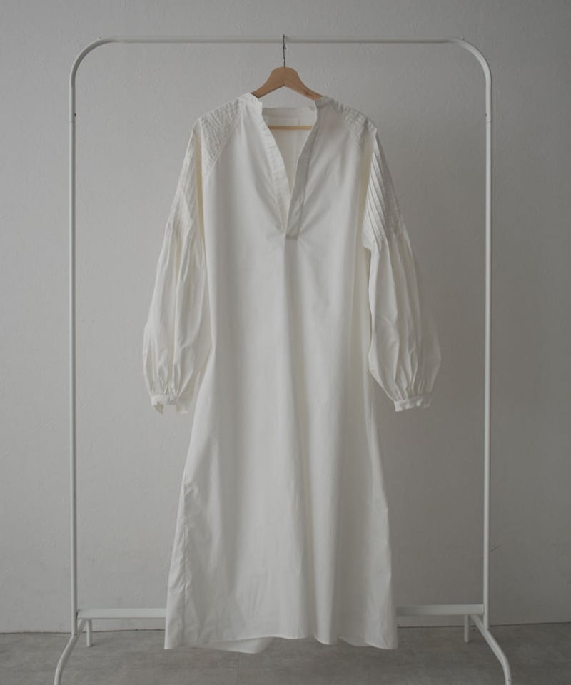 lavishgate☆タックスリーブ☆シャツワンピース☆ホワイト 